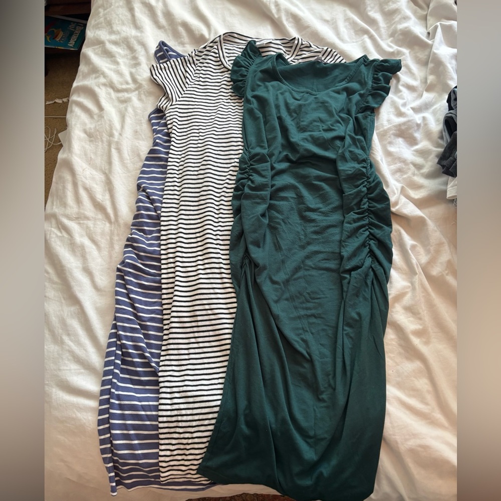 Maternity BUNDLE of 3 body con dresses